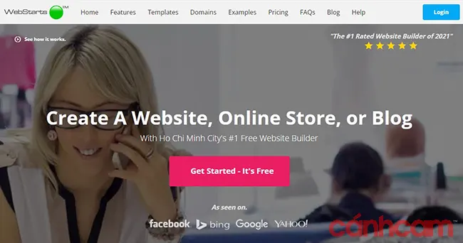 cách tạo website miễn phí với webstart