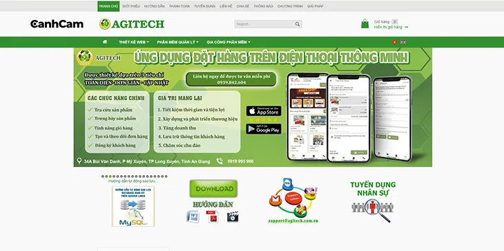 Agitech dịch vụ thiết kế web tại An Giang giá rẻ