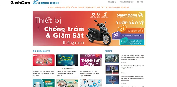 An Giang Tech dịch vụ thiết kế website tại An Giang