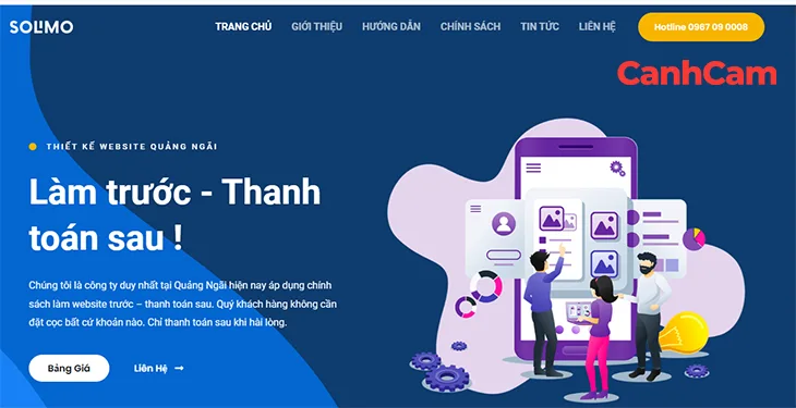 Solimo Lê Tô Vũ thiết kế website Quảng Ngãi