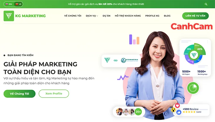 KG Marketing công ty thiết kế website tại Vĩnh Long