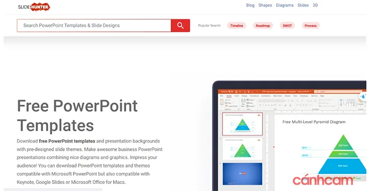 Slide Hunter Trang cung cấp các mẫu thiết kế PowerPoint