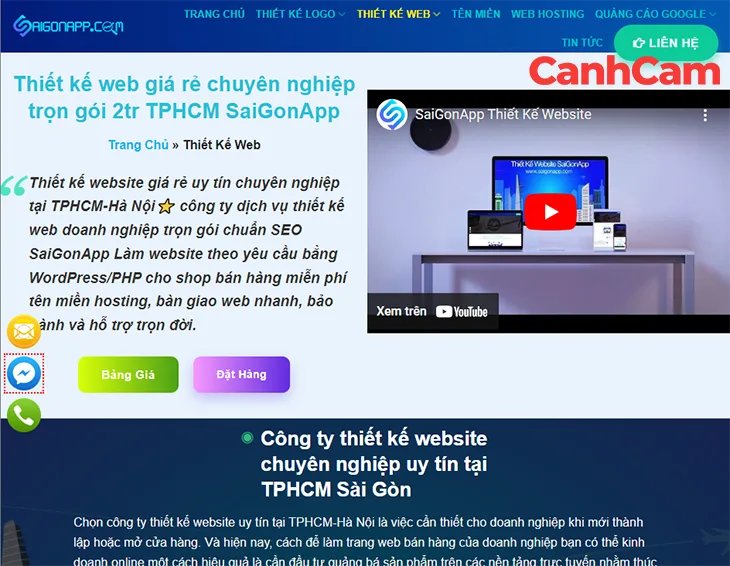 SaigonApp - Công ty thiết kế website giá rẻ chuyên nghiệp trọn gói