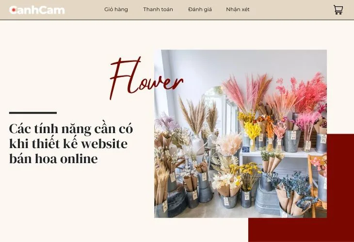 Thiết kế website bán hoa online cần có Các tính năng gì