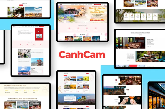 Mẫu website du lịch đẹp mà Cánh Cam đã thiết kế