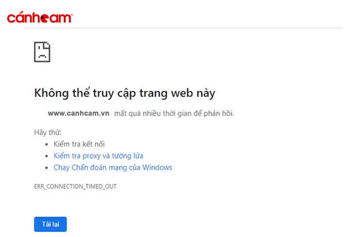 Nguyên nhân máy tính không truy cập trang web này là gì?