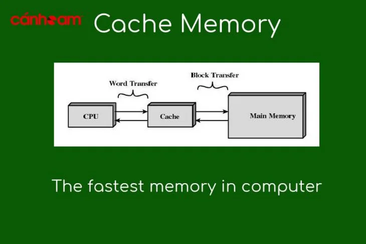 Cache bộ nhớ thường được gắn trực tiếp ở trên CPU