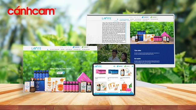 Lavite - Thương hiệu sức khỏe từ thảo mộc thiết kế website thực phẩm chức năng tại Cánh Cam