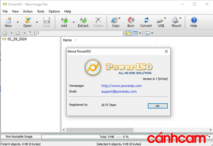 Tải PowerISO 8.7 Full,  phầm mềm đọc file ISO, phần mềm ghi đĩa, download PowerISO