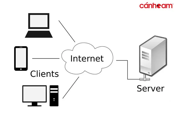 Server hoạt động theo mô hình Client - Server