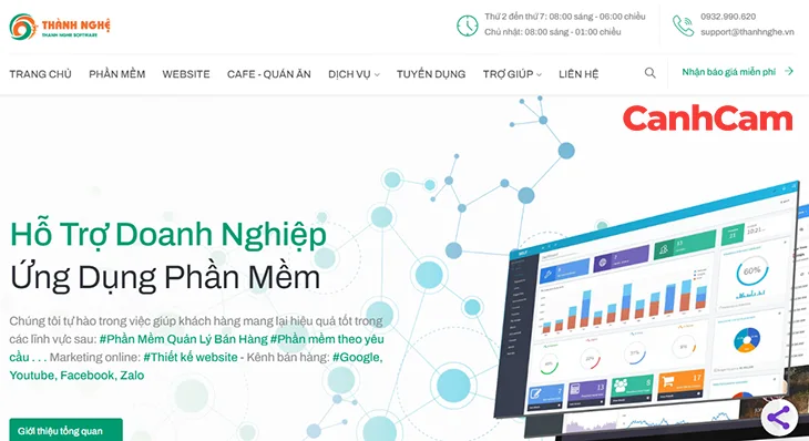 Thành Nghệ Software công ty thiết kế website tại Bến Tre