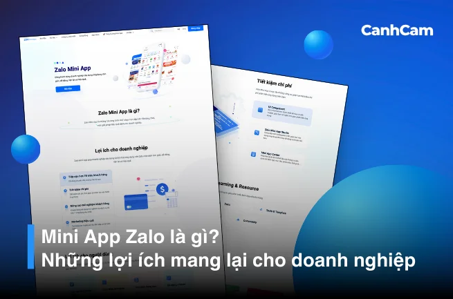 Trải nghiệm thiết kế Zalo Mini App tại Cánh Cam Agency