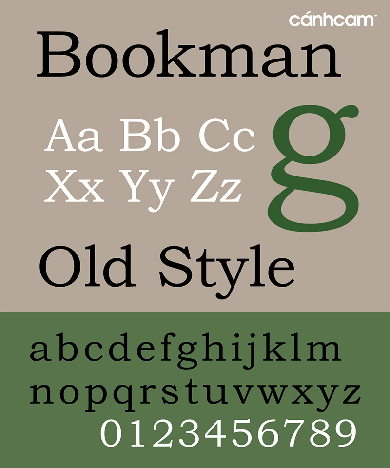 Bộ font Bookman