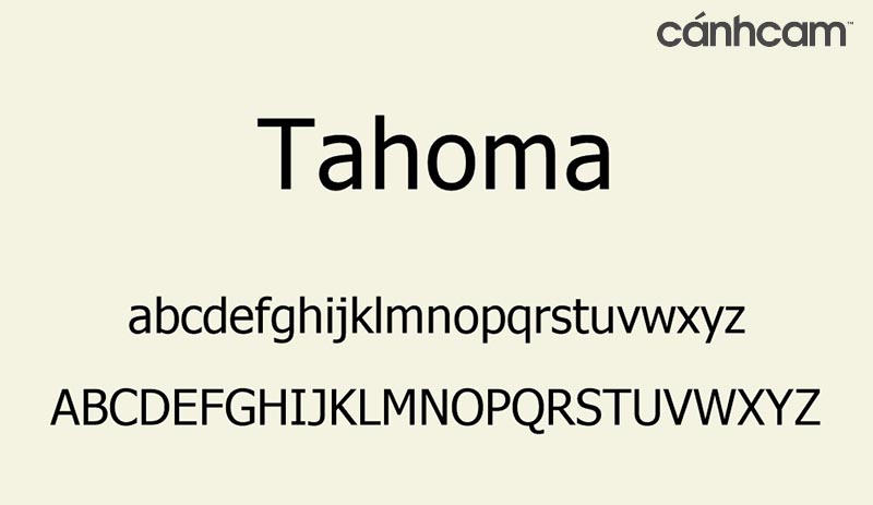 Bộ font Tahoma