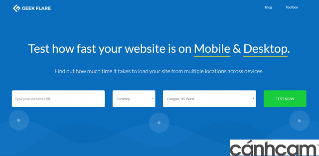Geek Flare công cụ kiểm tra tốc độ website