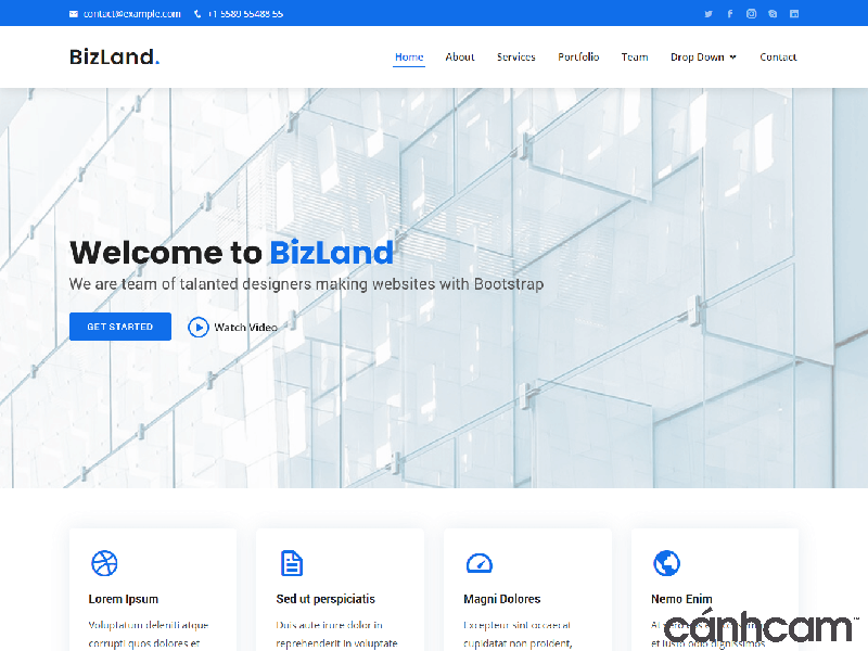 BizLand Template website 