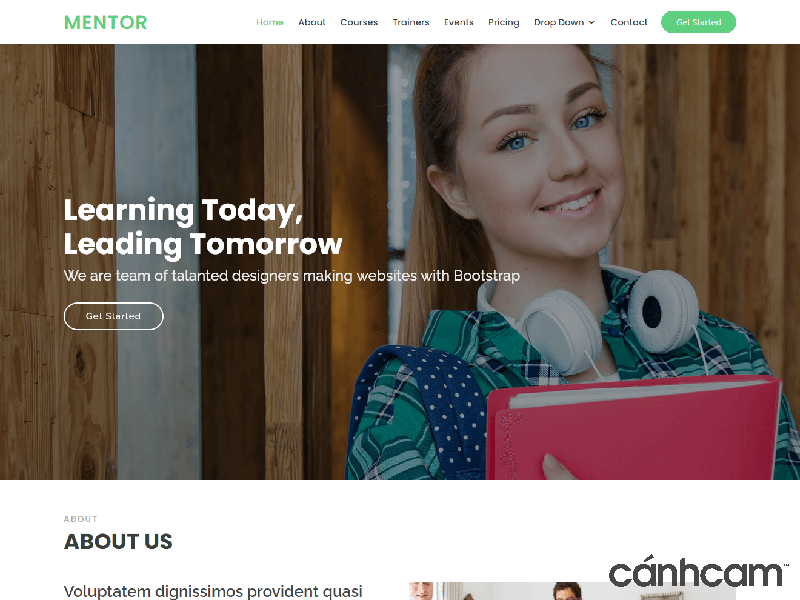 Mentor Mẫu trang web Bootstrap