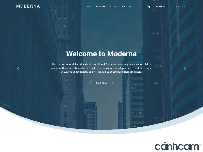 Moderna Template website