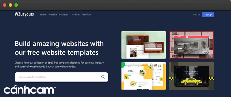 W3Layouts tải mẫu template website miễn phí