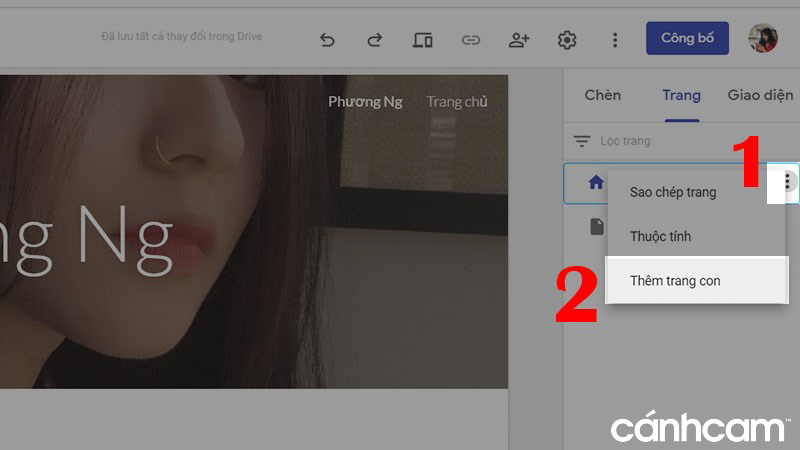 Cách thiết kế web bằng Google Sites 11