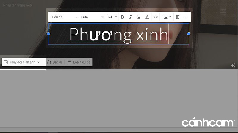 Cách thiết kế web bằng Google Sites 8