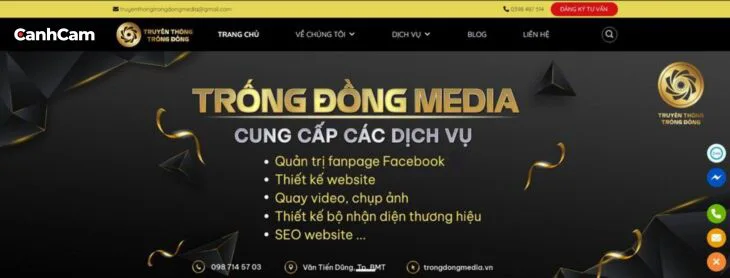 Trống Đồng Media công ty thiết kế website tại Buôn Ma Thuột