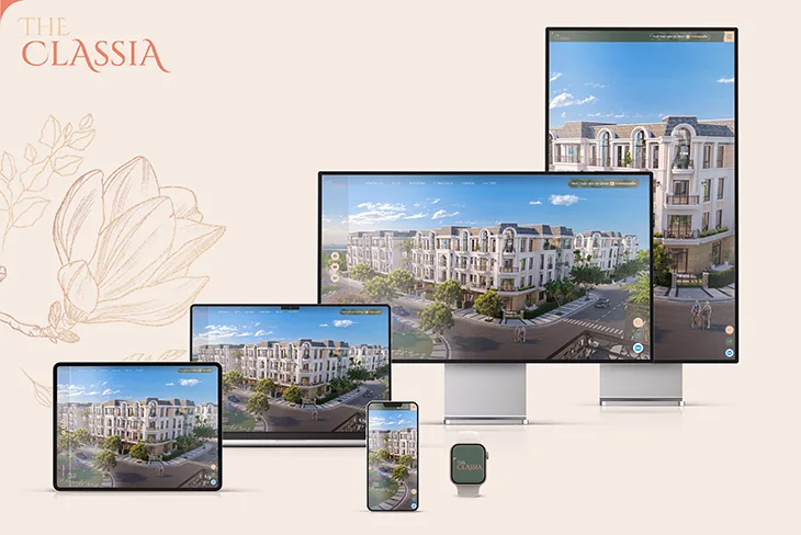 Website tập đoàn bất động sản the Classia Khang Điền