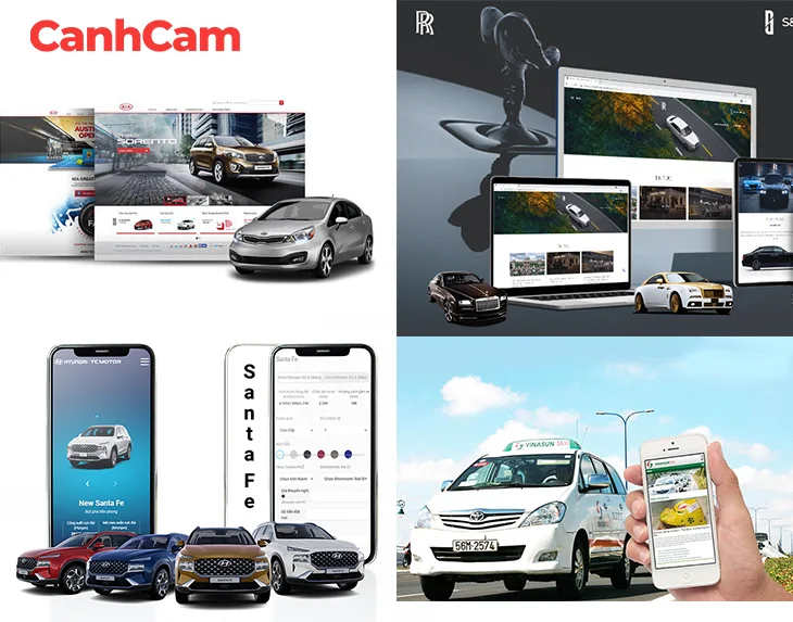 Cánh Cam có kinh nghiệm thực hiện nhiều dự án về thiết kế website ô tô