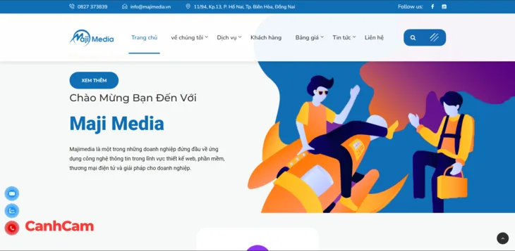 Hmedia thiết kế website tại Biên Hòa Đồng Nai phù hợp cho các doanh nghiệp vừa và nhỏ