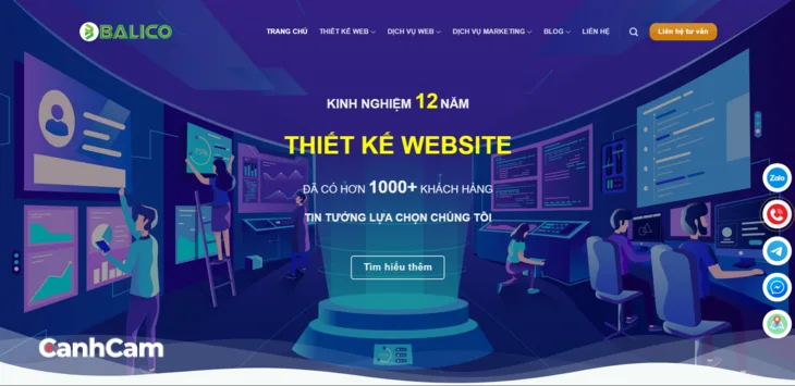 BALICO đơn vị thiết kế web lâu đời với 12 năm kinh nghiệm tại Đồng Nai