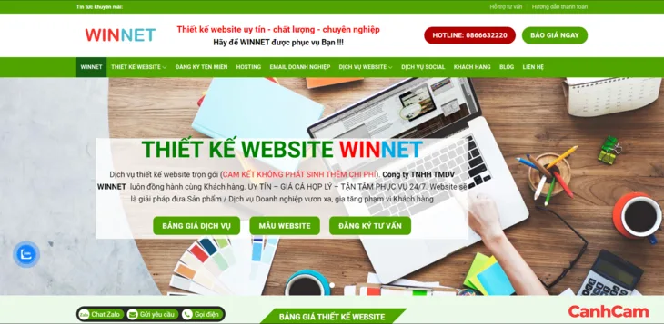 WINNET công ty thiết kế website Đồng Nai