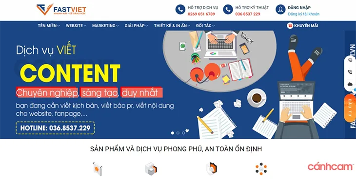 FastViet - Công ty thiết kế website tại Gia Lai