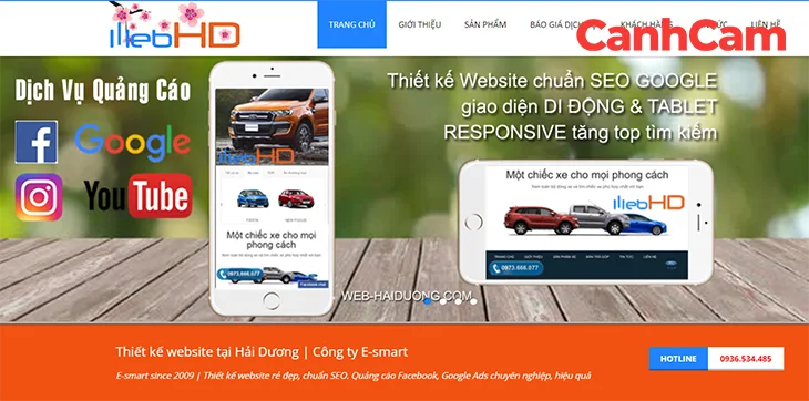 E- Smart - công ty thiết kế website Hải Dương trọn gói