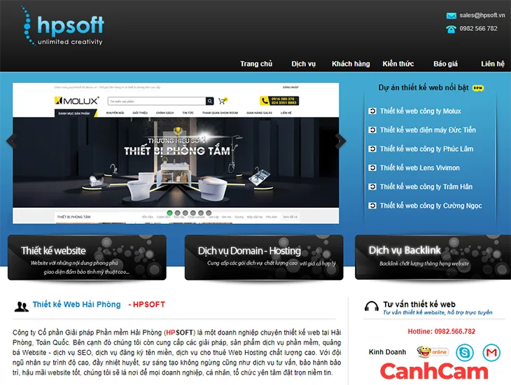 HP Soft công ty thiết kế website tại Hải Phòng chuẩn SEO