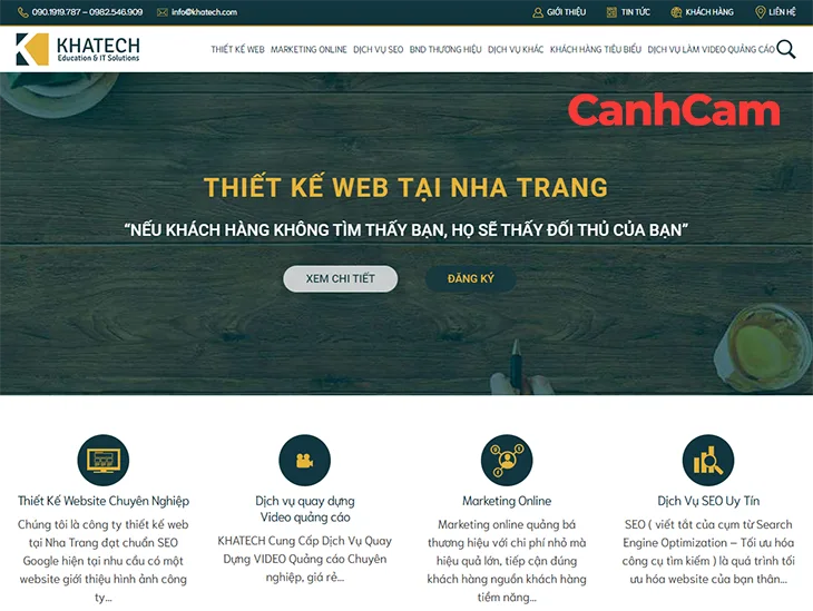 Khatech top giải pháp thiết kế website và Marketing online tại Nha Trang