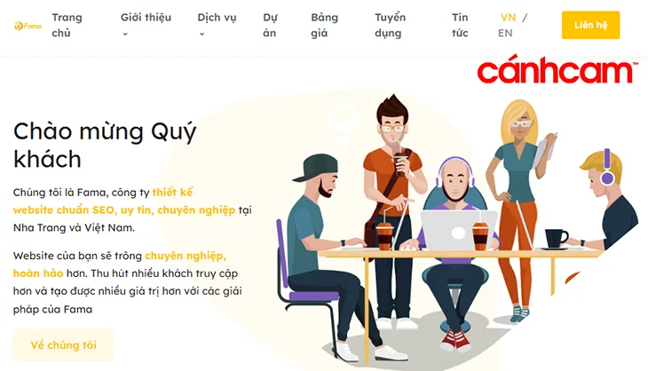 Fama top công ty thiết kế website trọn gói tại Nha Trang