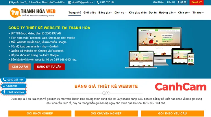 Sông Mã Web dịch vụ thiết kế website trọn gói giá rẻ tại Thanh Hóa