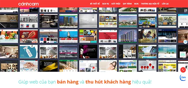 công ty thiết kế website chuyên nghiệp chuẩn SEO Cánh Cam