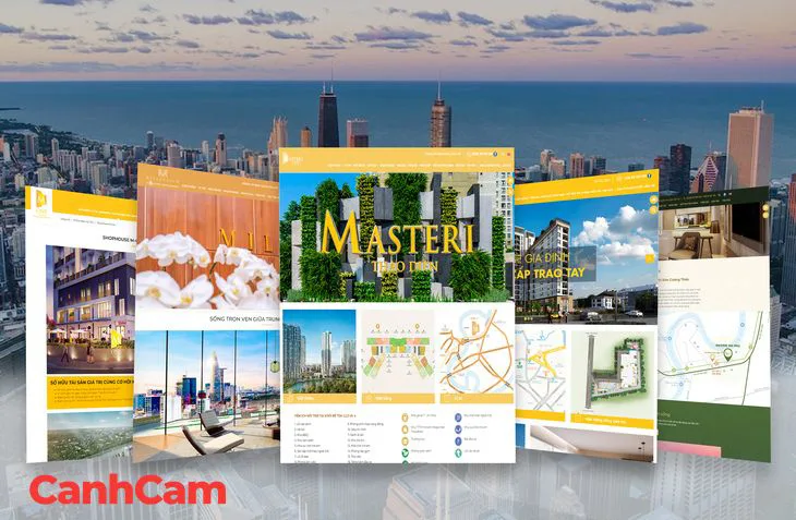 Trang web của Masteri do Cánh Cam thiết kế