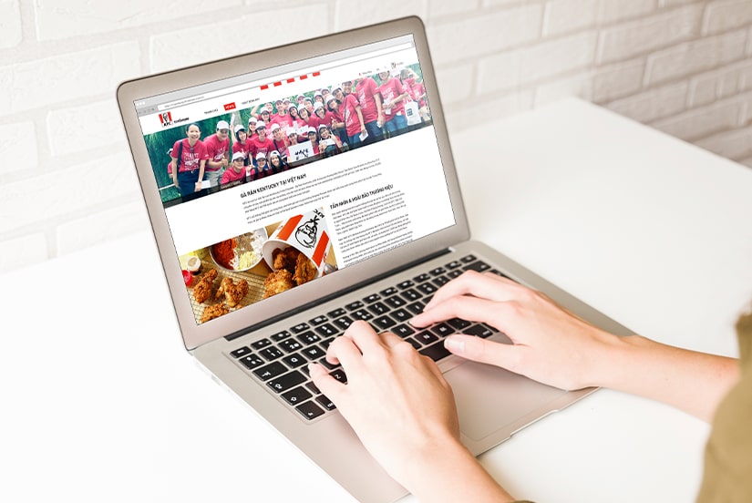 Cánh Cam thiết kế website tuyển dụng cho KFC ảnh 3