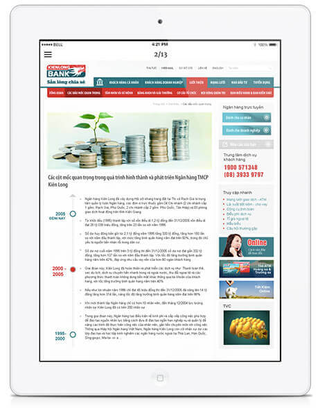 Cánh Cam thiết kế website cho Kiên Long Bank ảnh 8