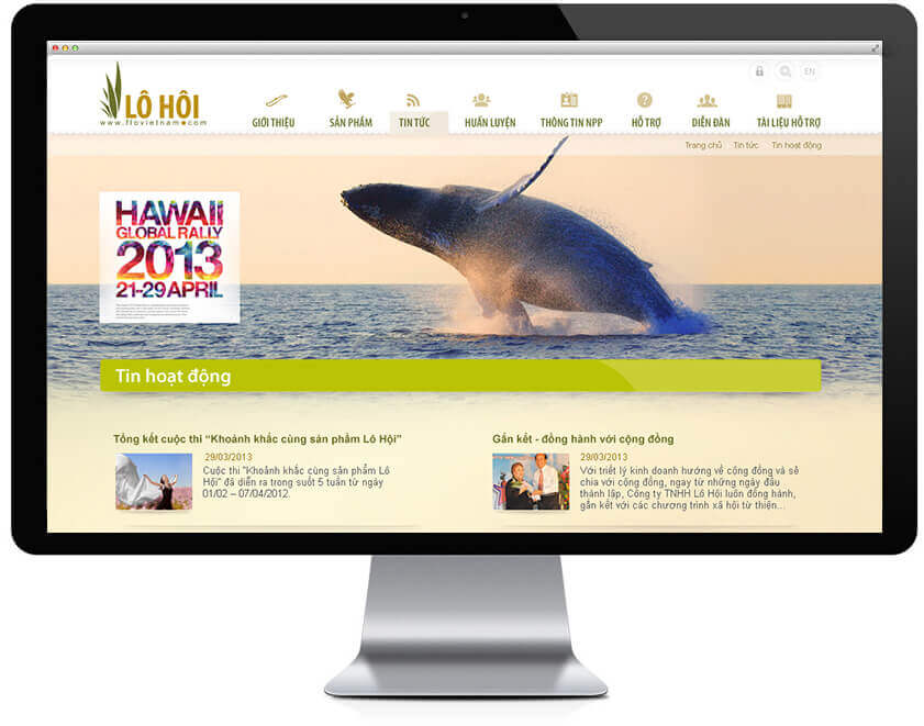 Cánh Cam thiết kế website cho Lô Hội ảnh 5