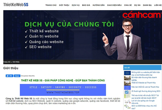 Thietkeweb5s công ty thiết kế website uy tín tại Thanh Hóa