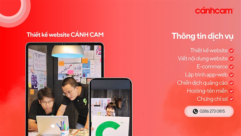 công ty thiết kế website Cánh Cam tại quận Phú Nhuận