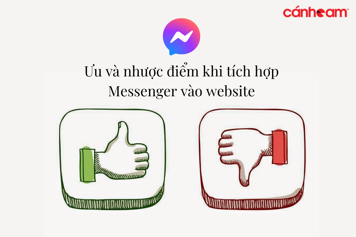 Tích hợp Messenger vào website luôn có hai mặt tốt xấu đối lập nhau