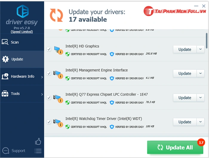 Driver Easy Pro full key, tải Driver Easy full crack, phần mềm tự động cập nhật driver