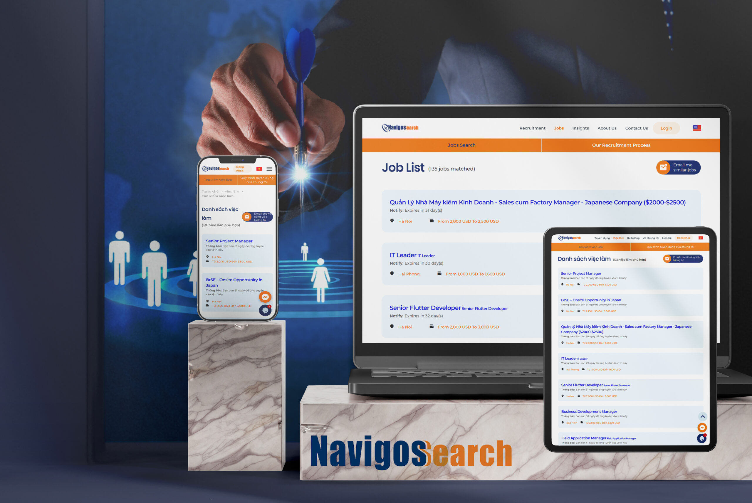 Navigos Search thiết kế website tuyển dụng tại Cánh Cam