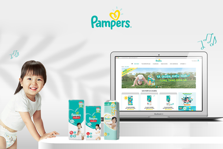 Pamper thiết kế website tại Cánh Cam ảnh 1