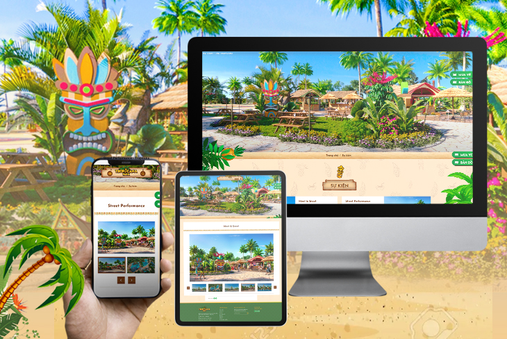 website Tropicana Park khu vui chơi giải trí của Novaland được thiết kế tại Cánh Cam hình 1